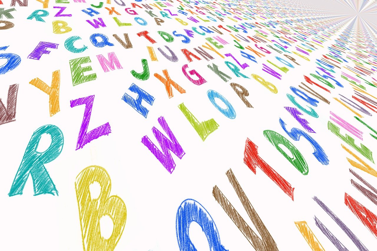 Picture of different letters